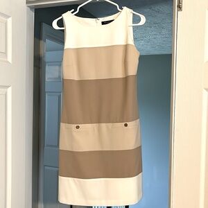 White House black market striped mini dress.